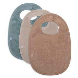 Lot de 3 bavoirs éponge Sea Green